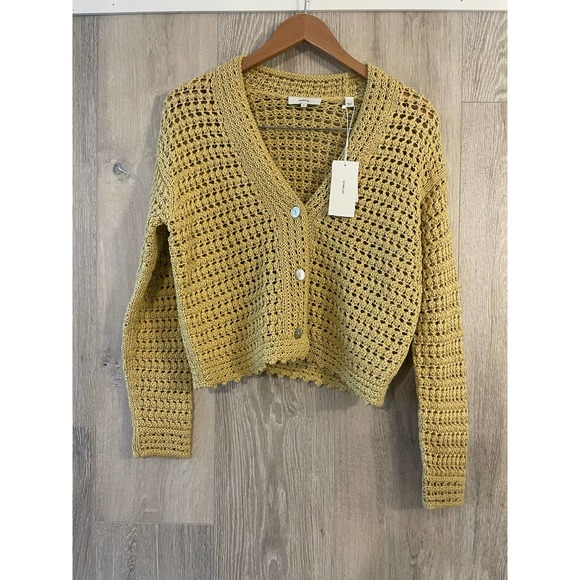 Vince - Women's Crochet Cardigan/ Beige / XS / NWT - Picture 2 of 9